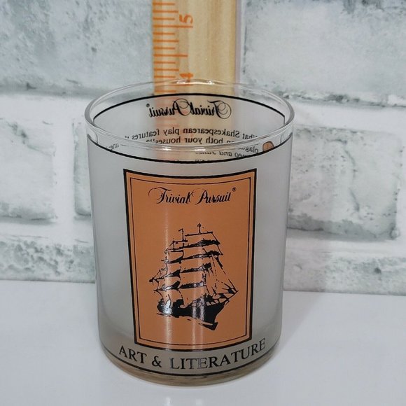 Vintage‎ Trivial Pursuit Art & Literature Game Rocks Glass Pop Culture Culver - Picture 6 of 6